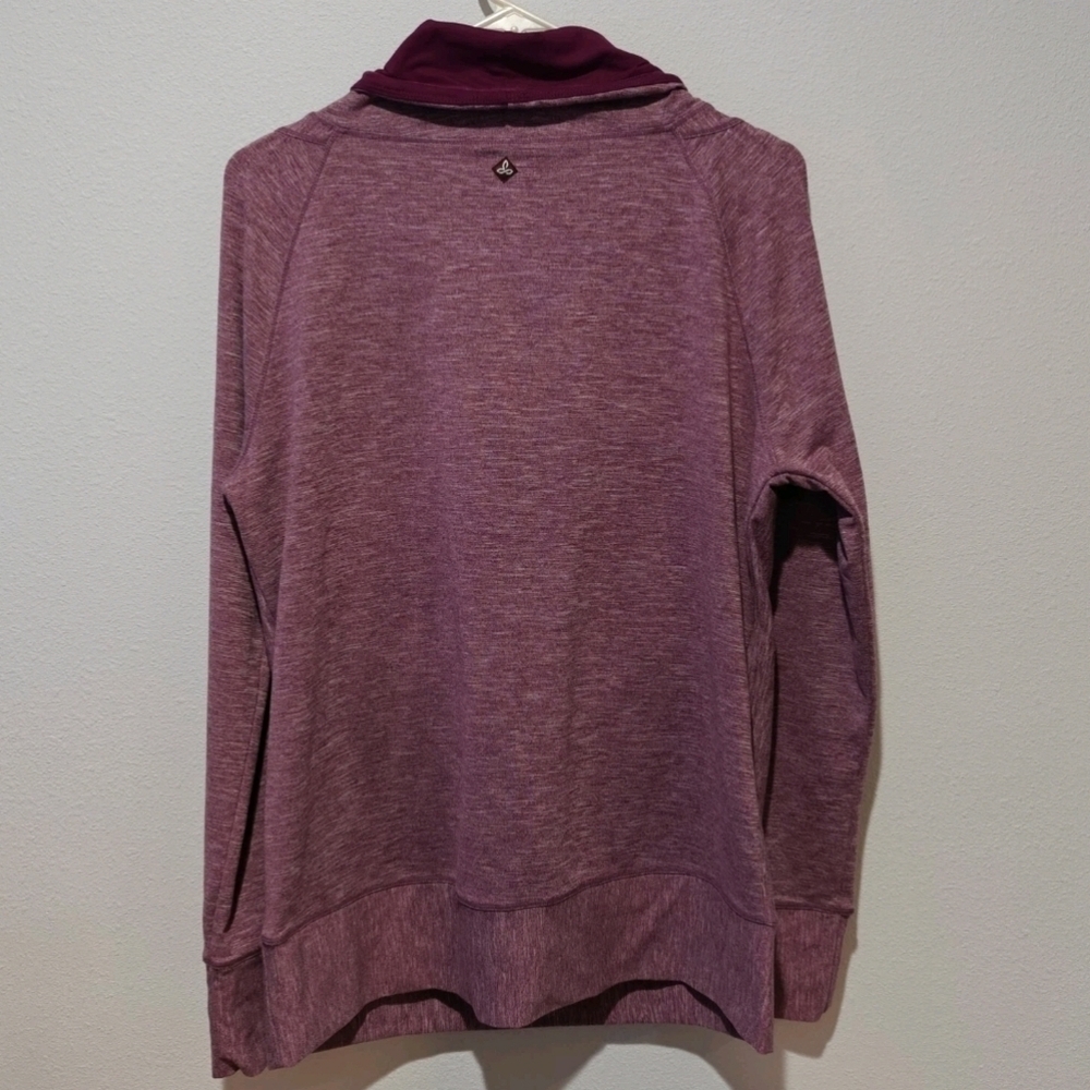 Prana Jacket XL Cowl Neck Pullover Ember Purple Hoodie Sweater - Picture 4 of 6